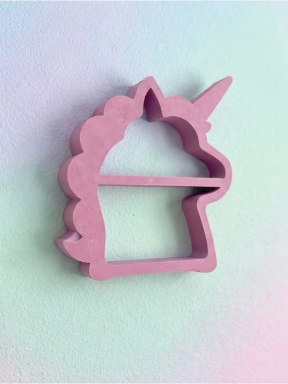 Cute pastel purple unicorn shelf or wall miniature display shelf!